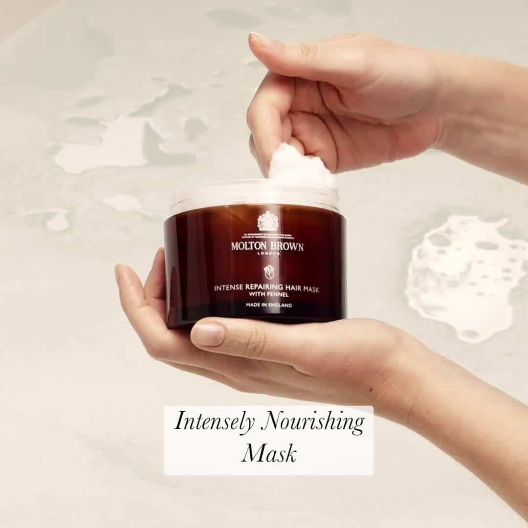 モルトンブラウンのインスタグラム：「"Absolutely love this hair mask, the best one I have ever used. It left my hair feeling so soft and manageable, silky and smooth." - Customer Review」