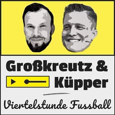 ケヴィン・グロスクロイツのインスタグラム：「🎙👄🦻🏼 @c_kuepper 🤝 AB AUFS PODCAST-PARKETT!  Denn was die Welt jetzt am dringendsten benötigt ist - na klar - einen neuen Fußball-Podcast. In diesem Fall: ein Weltmeister und ein Kommentator. „GROßKREUTZ & KÜPPER - VIERTELSTUNDE FUSSBALL“, so heisst euer neuer Audio-Snack für zwischendurch. Pünktlich zum Bundesligastart am 05. August geht‘s ab. Und dann jeden Freitag, einmal die Woche. Beim Podcast-Anbieter eurer Wahl. Gönnt euch hier schonmal einen kleinen Vorgeschmack.  Wir freuen uns auf Euch! 🥰😘 #isso」