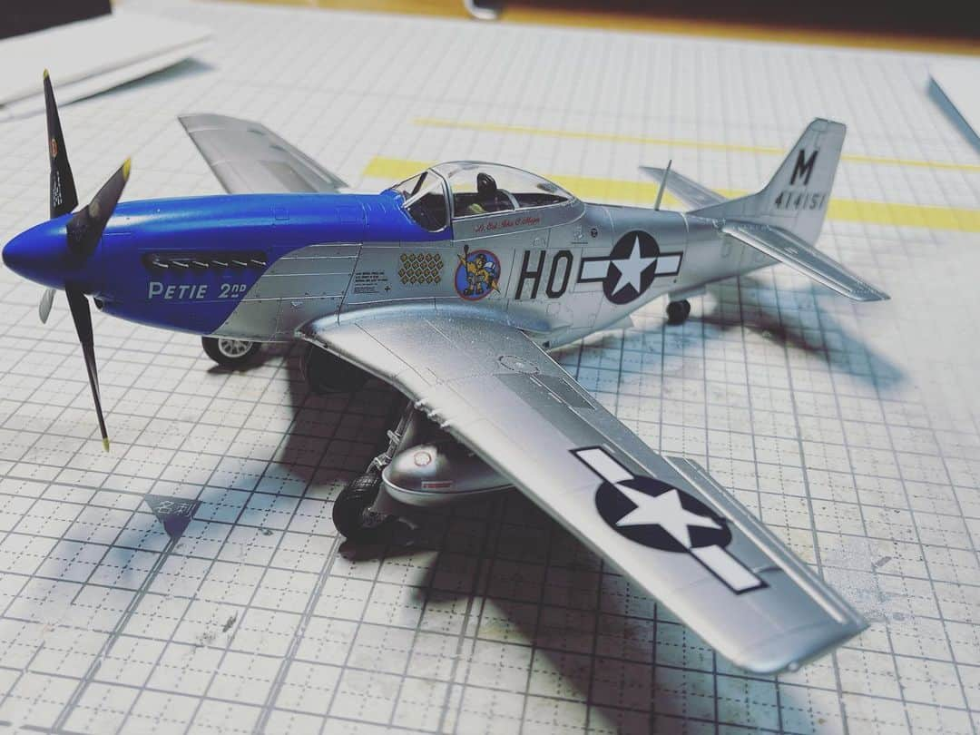 成毛眞のインスタグラム：「#TAMIYA #P-51D 1/48 #プラモデル」