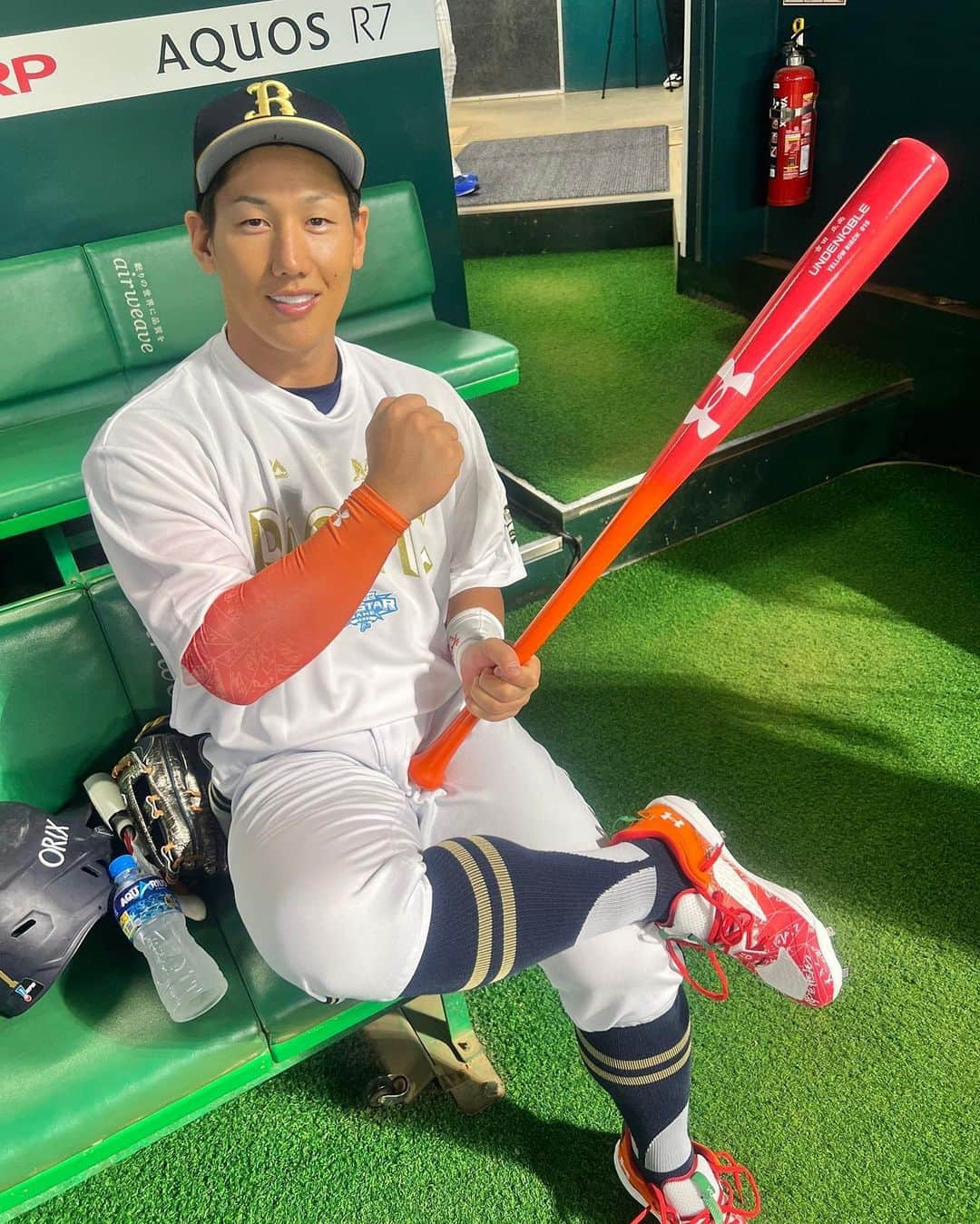 吉田正尚のインスタグラム：「選んで頂いたファンの方々の為にも オールスター頑張ります⚾️  #オールスターゲーム2022 #アンダーアーマー #次世代につなぐ想い」