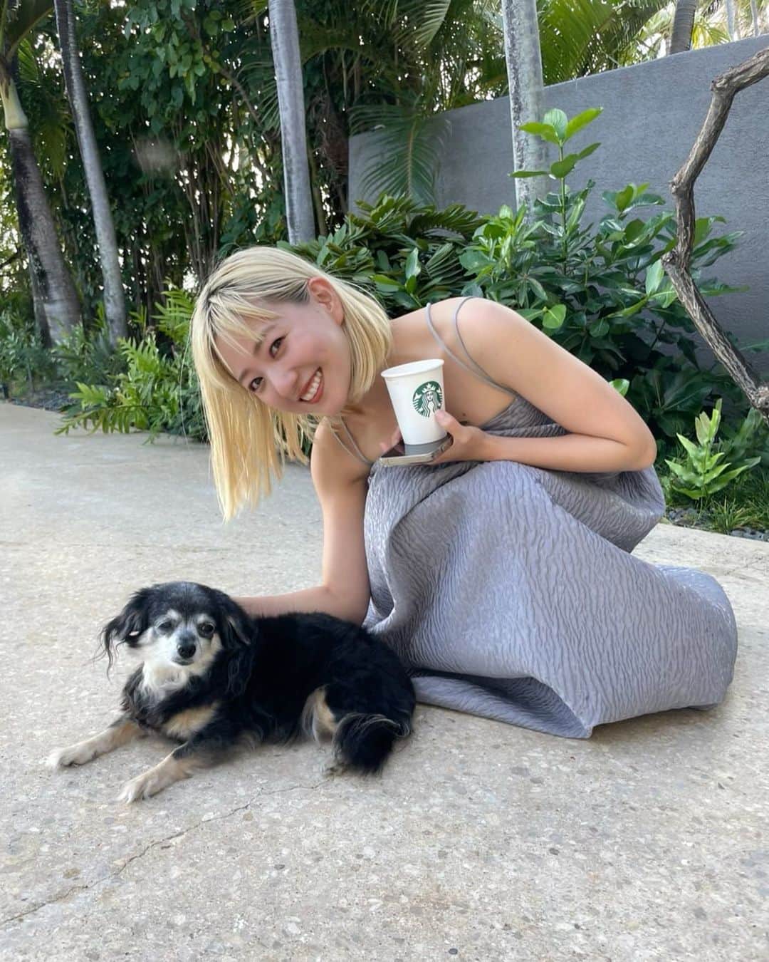 伊藤千晃のインスタグラム：「可愛いココちゃん💕 ⁡ 昔、よくKIKIさんと遊んでくれたワンちゃんなんだ☺️ ⁡  #KIKIさんに会いたくなっちゃったな #長生きしてね」