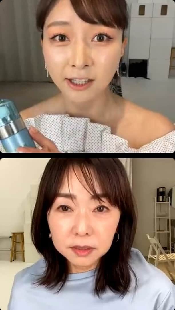 天野佳代子のインスタグラム：「石井美保✖️天野佳代子 この時期必見！透明感を目指すための美容コラボトーク supported by SOFINA iP  全国のマツモトキヨシグループ・ココカラファイングループの店舗で、期間限定でおトクに買えます＾＾ SOFINA iPの「炭酸洗顔料」「集中ケア洗顔料」をご購入いただくと、ポイント20倍♪ 【対象店舗・期間】 ✔ココカラファイン 　7/25（月）～26（火） ✔マツモトキヨシグループ 　8/1（月）～2（火） ※詳しくは店頭へお問合せください。 ※一部店舗ではポイントの倍率が異なる場合がございます。  ＠sofinaip_jp #PR　 #ソフィーナiP」