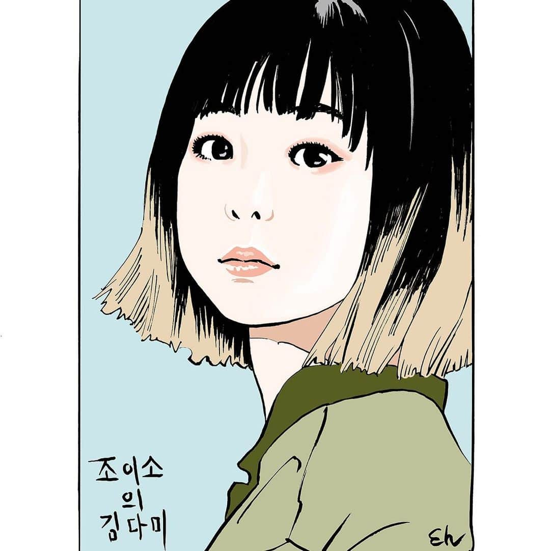 江口寿史さんのインスタグラム写真 - (江口寿史Instagram)「I drew my favorite actress, Kim Dami, for the serialized pages of the culture magazine "Showa 45-nen ONNA, 1970-nen ONNA" Vol. 8, which will be released on July 29.  7月29日発売のカルチャー誌「昭和45年女」Vol.8の連載ページで、私の大好きな女優、キム・ダミさんを描いてます。  #kimdami  #itewonclass」7月26日 20時07分 - eguchiworks