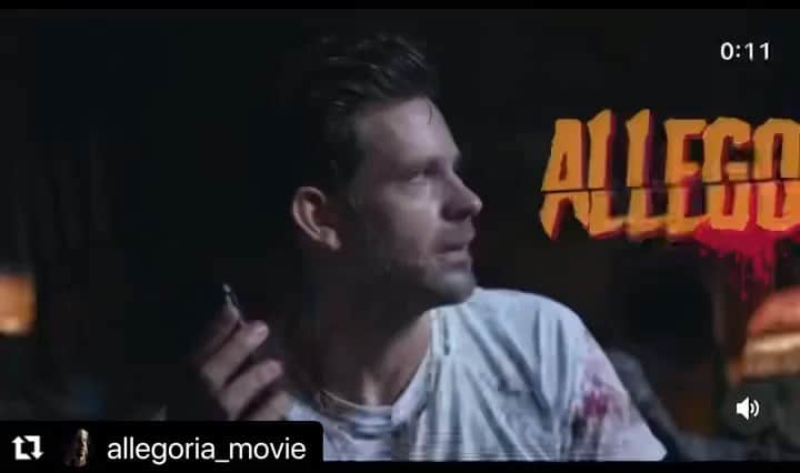 ブライス・ジョンソンのインスタグラム：「Preorder now or stream 8/1 on @shudder written and directed by @spiderone . . .  #Repost @allegoria_movie with @use.repost ・・・」