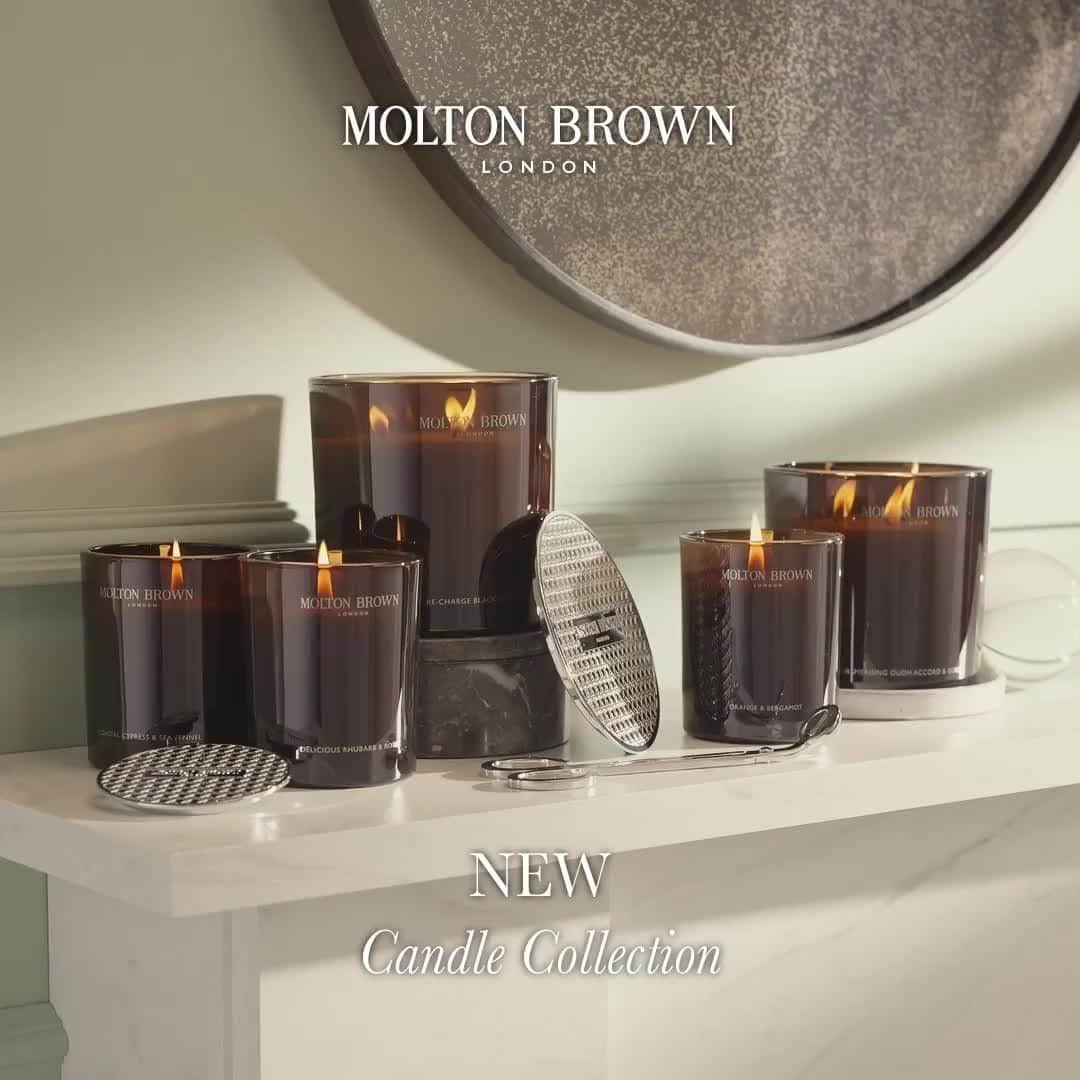 モルトンブラウンのインスタグラム：「Light up our NEW Scented Candles, richly poured with our iconic fragrances.」