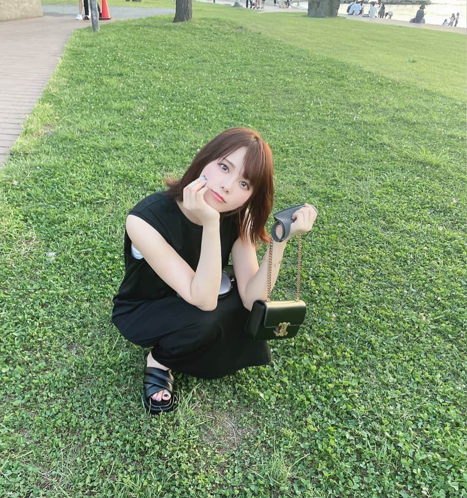 西村歩乃果のインスタグラム：「お台場あつかったぁ」