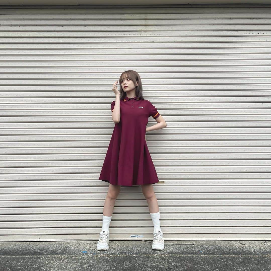 横山結衣のインスタグラム：「お気に入りおようふく！🍎🍎」