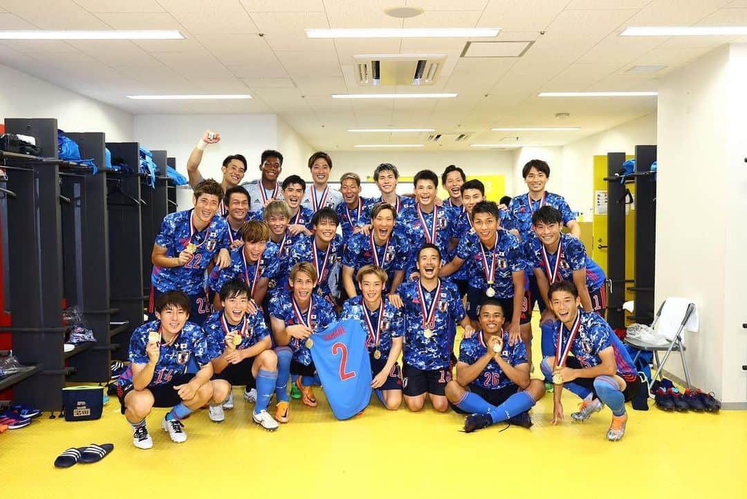 相馬勇紀さんのインスタグラム写真 - (相馬勇紀Instagram)「E-1選手権champions⚽️🇯🇵 たくさんの応援ありがとうございました😊 3年越しのリベンジ！ もっともっと成長します！！ ©︎JFA #⚽️⚽️⚽️ #samuraiblue  #相馬勇紀」7月28日 13時51分 - soma_47_official