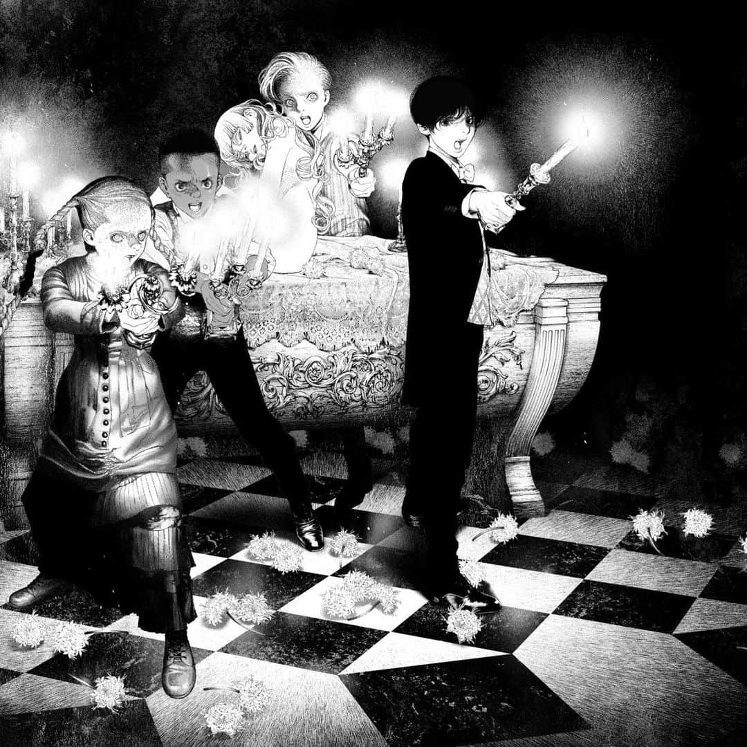 坂本眞一のインスタグラム：「Drawing day 2  midnight church  #DRCL#midnightchildren#BramStoker #shinichisakamoto#坂本眞一#Dracula」