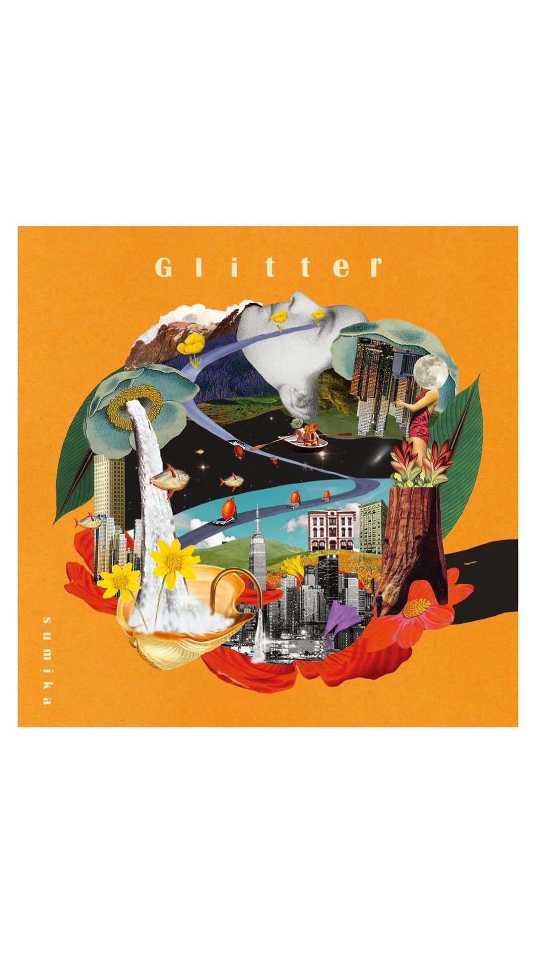 片岡健太のインスタグラム：「New Single 『Glitter』  1.Glitter 2.The Flag Song 3.Glitter (Instrumental) 4.The Flag Song (Instrumental)  初回盤には花鳥風月第二幕のライブ映像＋アニメ描き下ろしイラストカード封入。  フラゲ日から沢山の感想を頂けて嬉しいです。 心躍る夏のお供になれますように☺︎  #sumika #Glitter」
