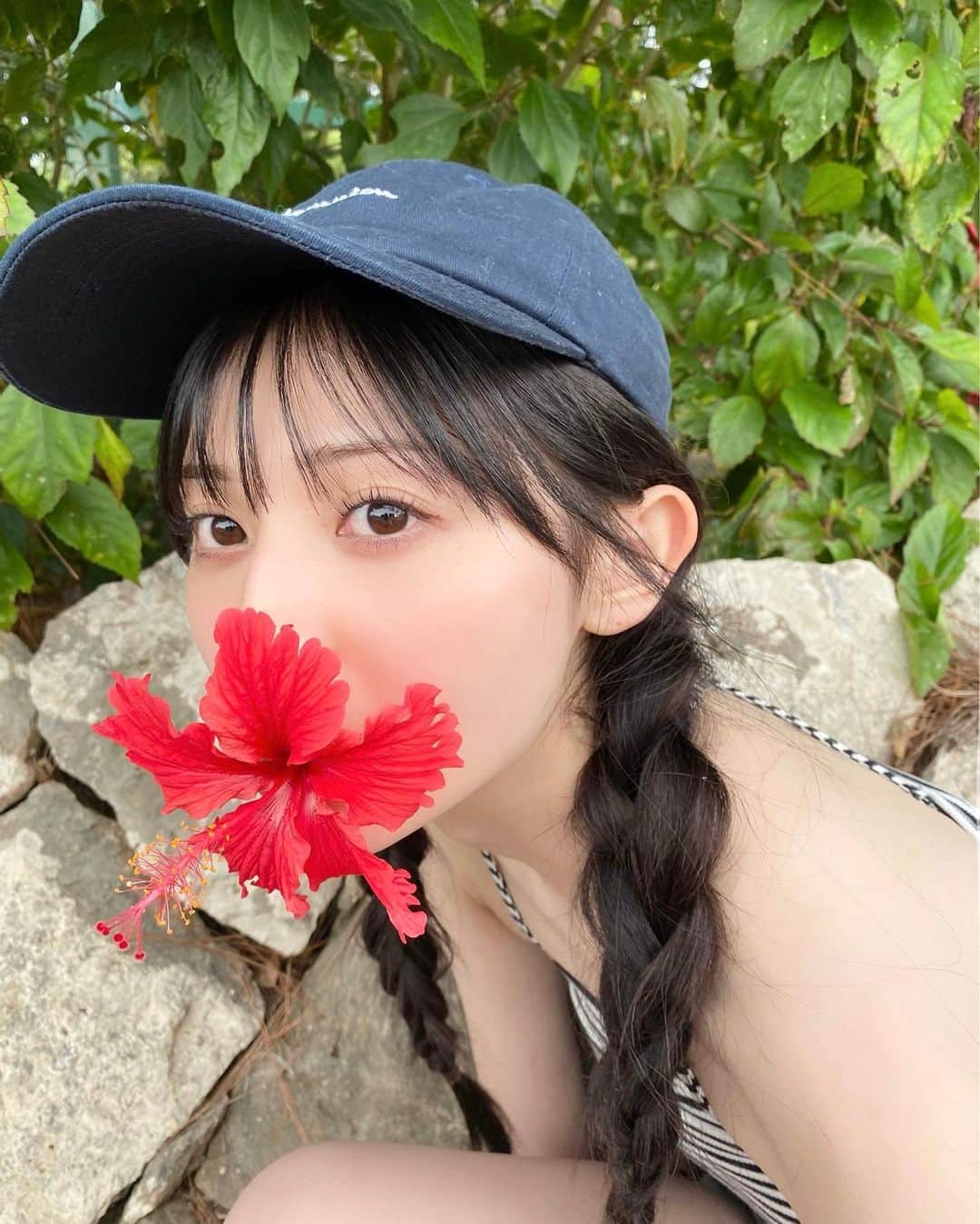 吉井美優のインスタグラム：「写真集のオフショット 🌺💧」