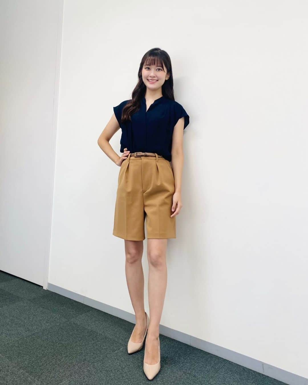 増田紗織さんのインスタグラム写真 - (増田紗織Instagram)「こんばんは〜✨  #私服 #私服コーデ #私服です #アナウンサー #アナウンサー私服 #キュロット #キュロットコーデ #キャメル」7月30日 18時43分 - saorimasuda_official