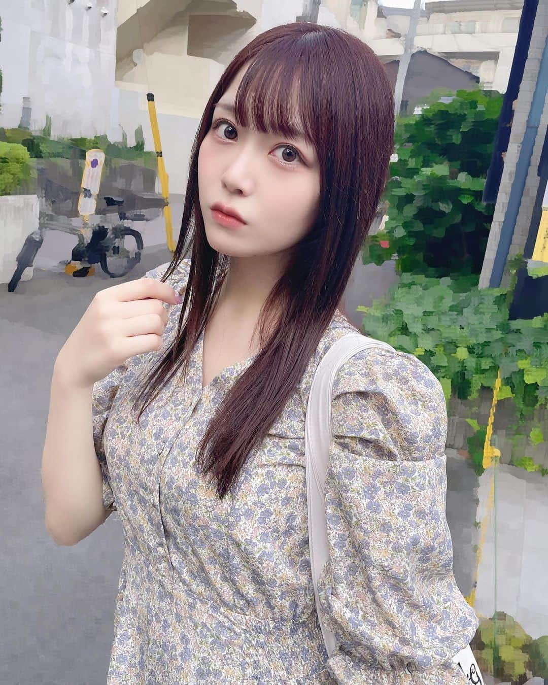 茉井良菜さんのインスタグラム写真 - (茉井良菜Instagram)「可愛い髪色〜になた🍥」7月30日 21時54分 - yonsuchan
