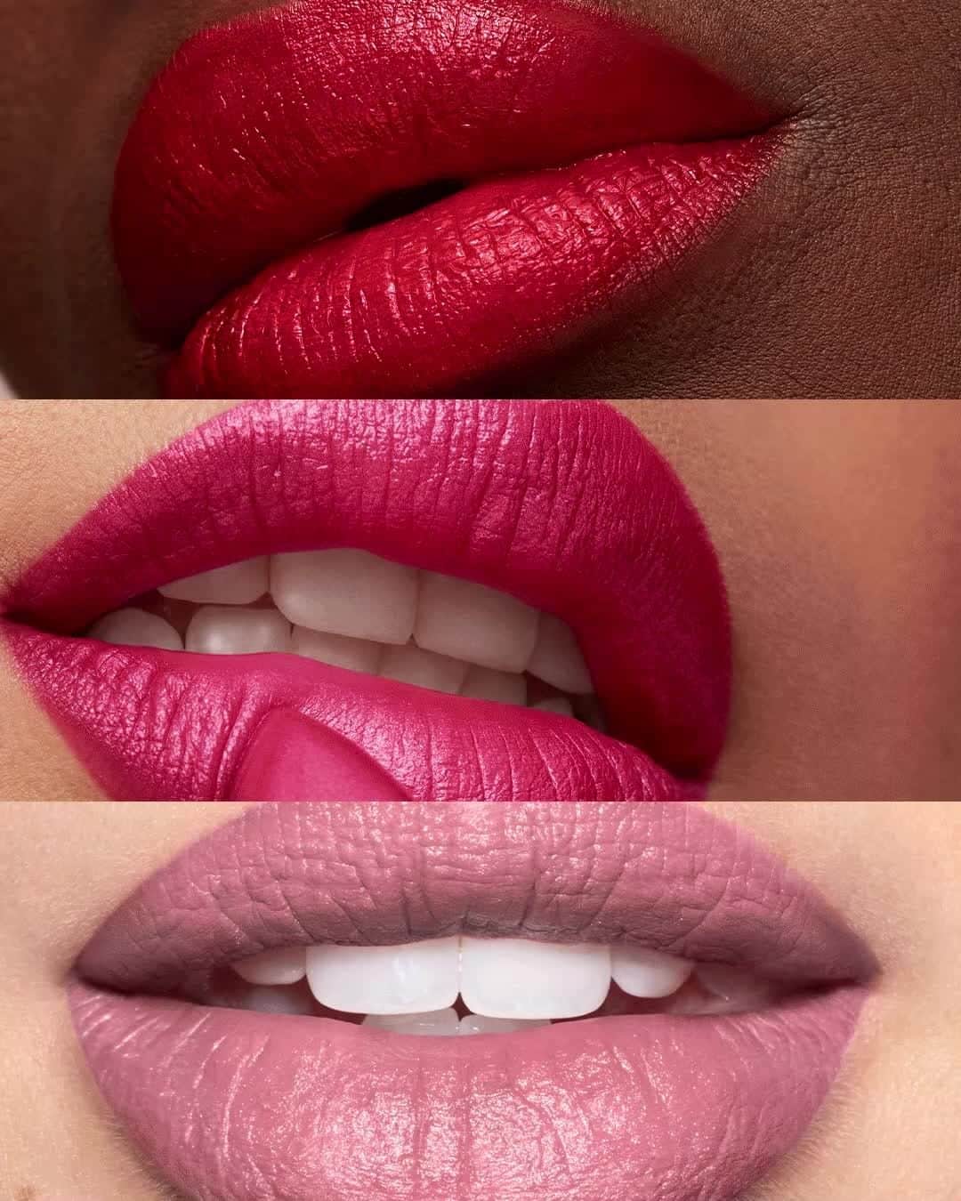 Revlonのインスタグラム：「Find your favorite shades in cream, pearl or matte (all enriched with soft, smooth, lip-loving ingredients, of course). Then share your best lip look with us 😍💋 #MyBestLip」