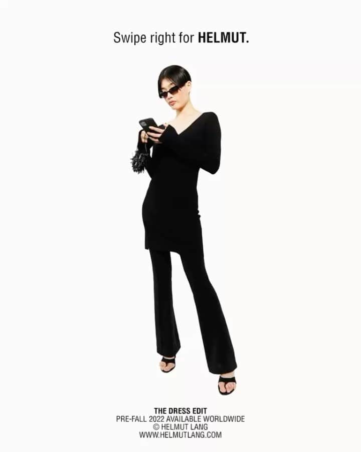 ヘルムート ラングのインスタグラム：「THE DRESS EDIT PRE-FALL 2022 AVAILABLE WORLDWIDE © HELMUT LANG WWW.HELMUTLANG.COM」