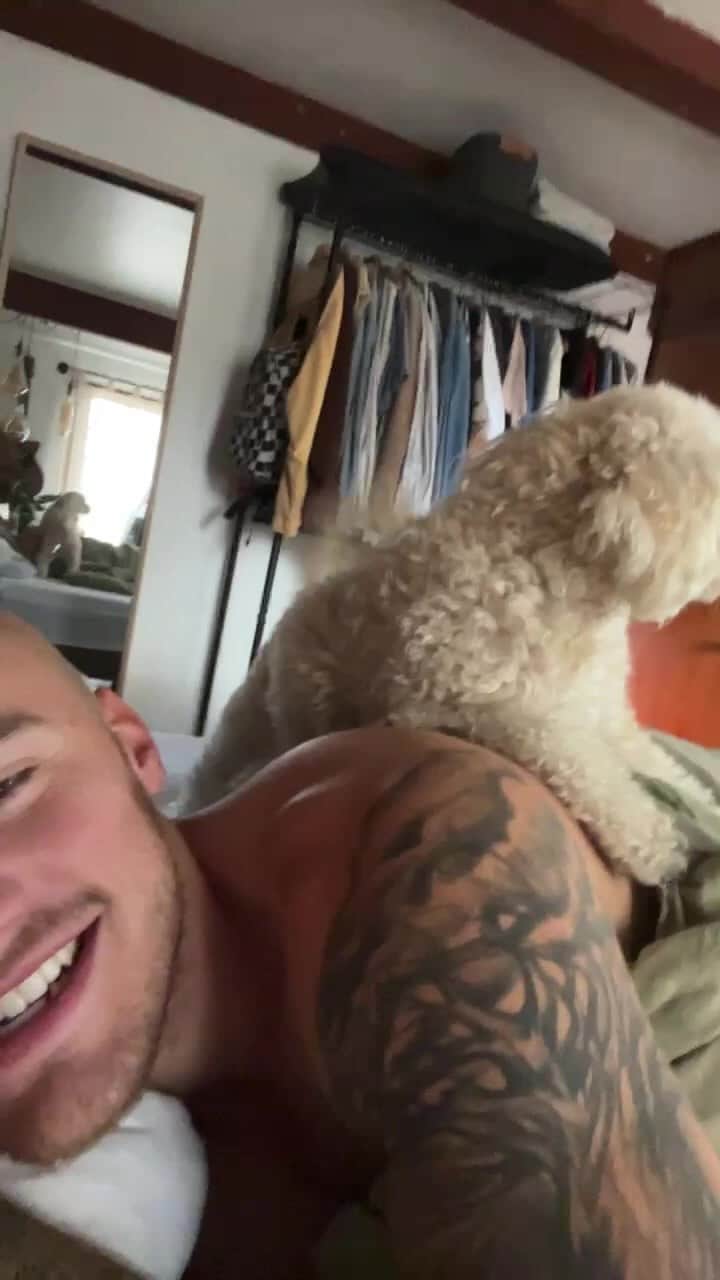 ブランドン・シェイアのインスタグラム：「I literally couldn't ask for a better pup son ❤️」