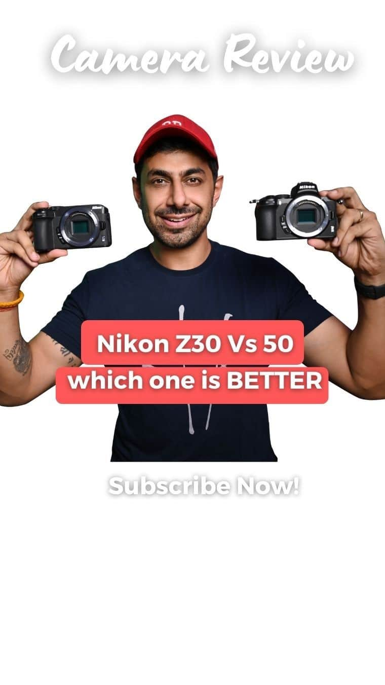 Praveen Bhatのインスタグラム：「Nikon Z30 Vs Nikon Z50 Which One is Better ? Hands on Camera Comparison. Which one did u like comment below ❤️  . . #praveenbhat  #indianphotographers #nikonz30 #nikonz50 #camerareview」