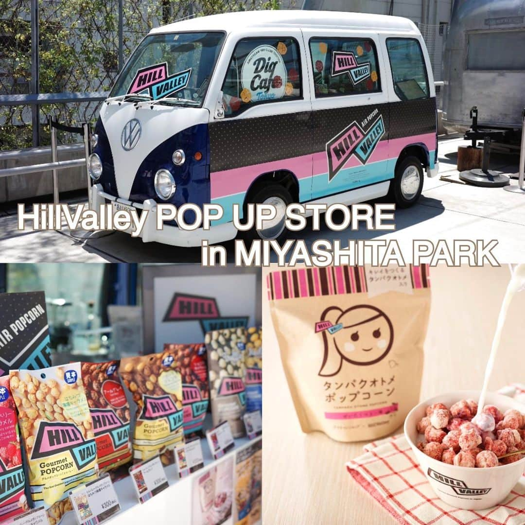 HillValley_Officialさんのインスタグラム写真 - (HillValley_OfficialInstagram)「ヒルバレーが渋谷の『MIYASHITA PARK』にポップアップストアをオープンいたしました！ オープンを記念して先着300名様にヒルバレーミックス(テトラ)をプレゼント中😊🤲  今回の出店はMIYASHITA PARKの屋上にあるサンドコート前のキッチンカー『 Dig Cafe 』とのコラボレーションにより実現しました。 公園で過ごす際のちょっとしたおやつとして、ふらっと立ち寄った際の手土産として、 様々なシーンで多くのお客様にヒルバレーのポップコーンをお気軽にご利用いただきたいと思い、お買い求め頂きやすい商品を取り揃えました🍿  ヒルバレーの隣にはタマチャンショップのキッチンカーがあります！ 九州の自然派食品ストア「タマチャンショップ」とのコラボレーションで生まれた『タンパクオトメポップコーン』もMIYASHITA PARK限定で販売いたします🙆‍♀️🍓  ►所在地：東京都渋谷区神宮前6-20-10 RAYARD MIYASHITAPARK 屋上 サンドコート前 ►営業期間：2022年7月25日(月)～2022年9月15日(木) ►営業時間：12：00～19：00 ※イベント開催時期には営業時間変更の可能性がございます ※屋外スペースの為、雨天や台風の際には臨時休業いたします ►定休日：毎週火曜日 ►取扱商品： ヒルバレーグルメポップコーン各種300円（塩キャラメル・ショコラキャラメル・アールグレイ・ストロベリーキャラメル・バナーヌショコラ・はちみつ檸檬キャラメル・トリュフソルト・チェダーチーズ） ヒルバレーグルメポップコーン詰め合わせセット6個入り1,500円 タンパクオトメポップコーンぜいたくベリー550円 ※価格は全て税込みです ※ヒルバレーグルメポップコーンは数量限定のフレーバーもございます  #ヒルバレー #ポップコーン #中目黒 #渋谷 #miyashitapark #dig #digcafe #タマチャンショップ #タンパクオトメ #オープン」8月1日 8時13分 - hillvalley_official