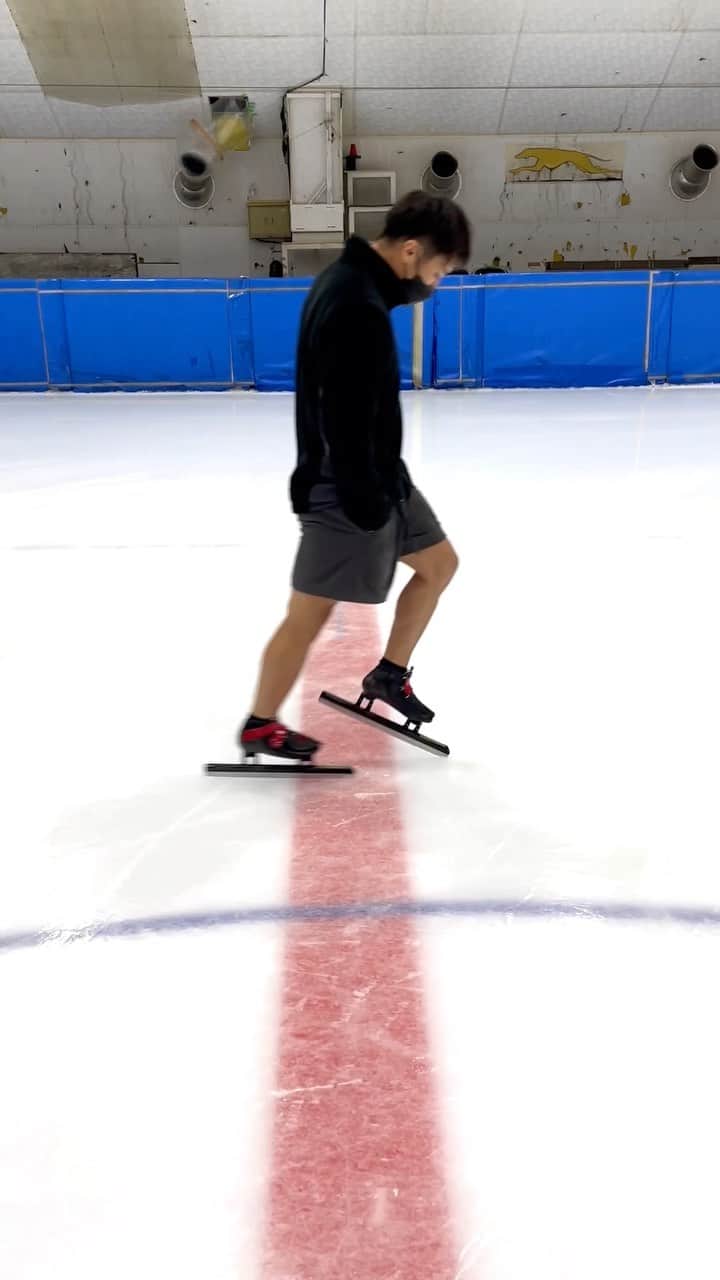 加藤条治のインスタグラム：「スケートの可能性。  #ムーンウォーク  #moonwalk #speedskating #jojikato」