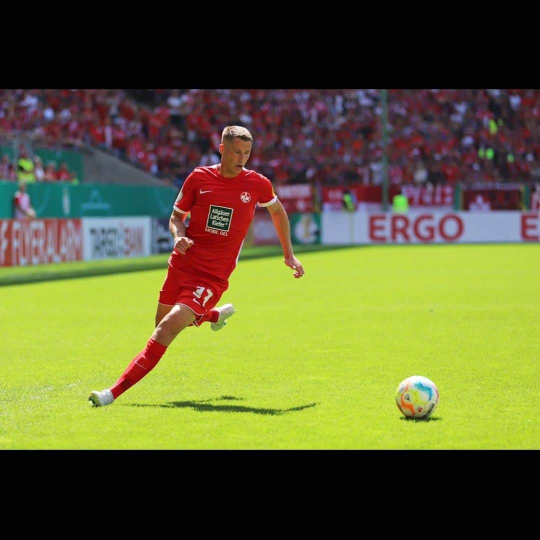 エリック・ドゥルムのインスタグラム：「Vielen Dank für den geilen Support gestern🙏🏻 Voller Fokus jetzt auf die Liga ⚽️ #betze #lautre #fck」