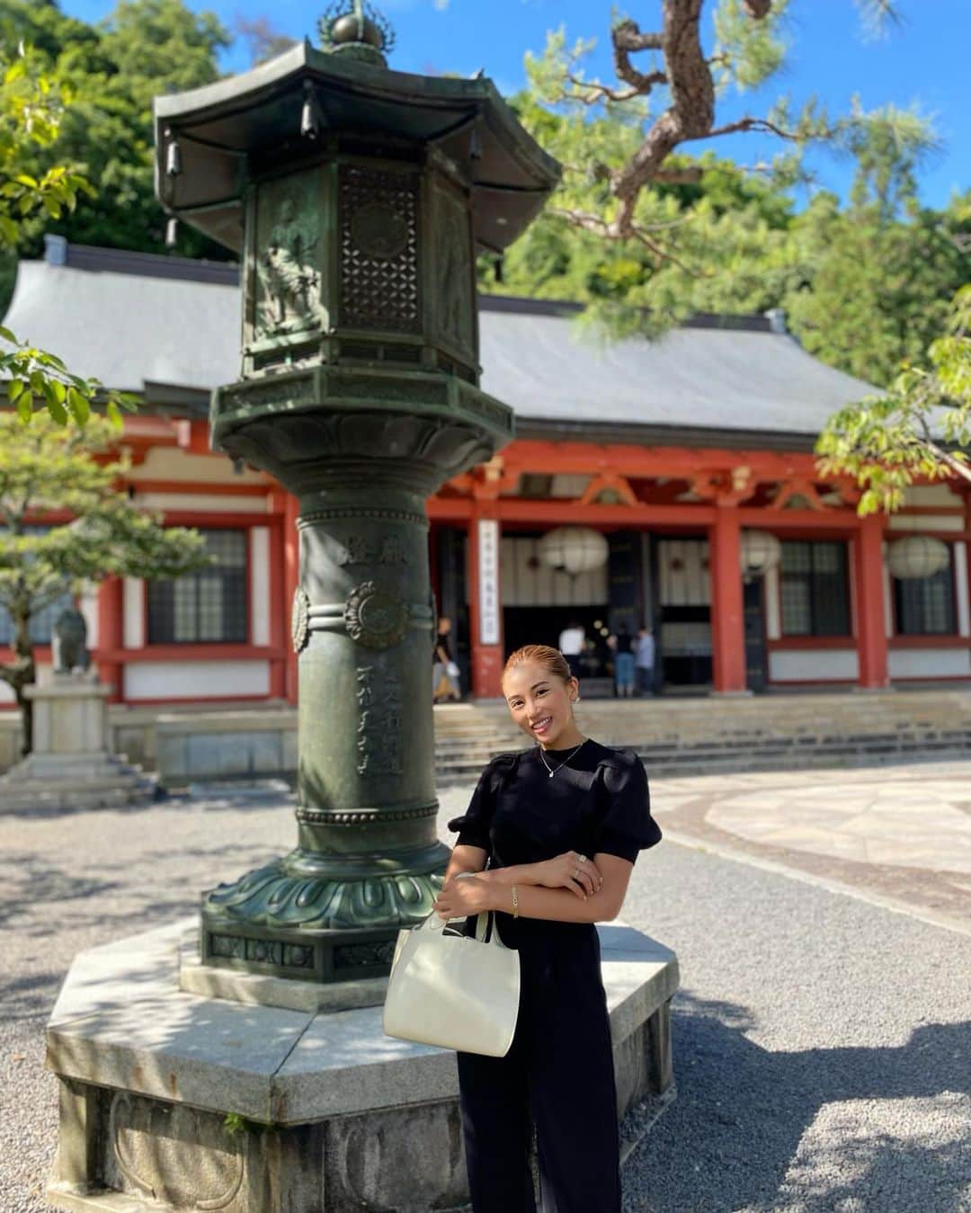 迫田里奈（りなぽよ）さんのインスタグラム写真 - (迫田里奈（りなぽよ）Instagram)「鞍馬寺⛩  パワースポットで パワーもらってきました🤣👍🏾❤️‍🔥  京都大好き。🥹❗️  #京都」8月2日 14時18分 - rinapoyo.1129