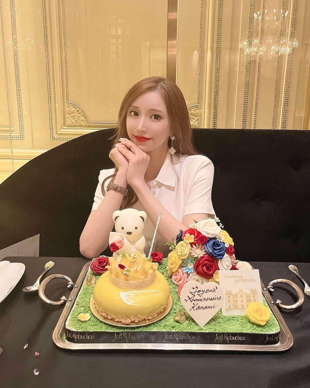 伴かなみさんのインスタグラム写真 - (伴かなみInstagram)「お誕生日前祝い🍽🤍 ⁡ たくさん食べ過ぎて帰ってすぐ爆睡しました🤣 しあわせ🤣🤣❤️ ⁡ ⁡」8月2日 23時54分 - k____n.8