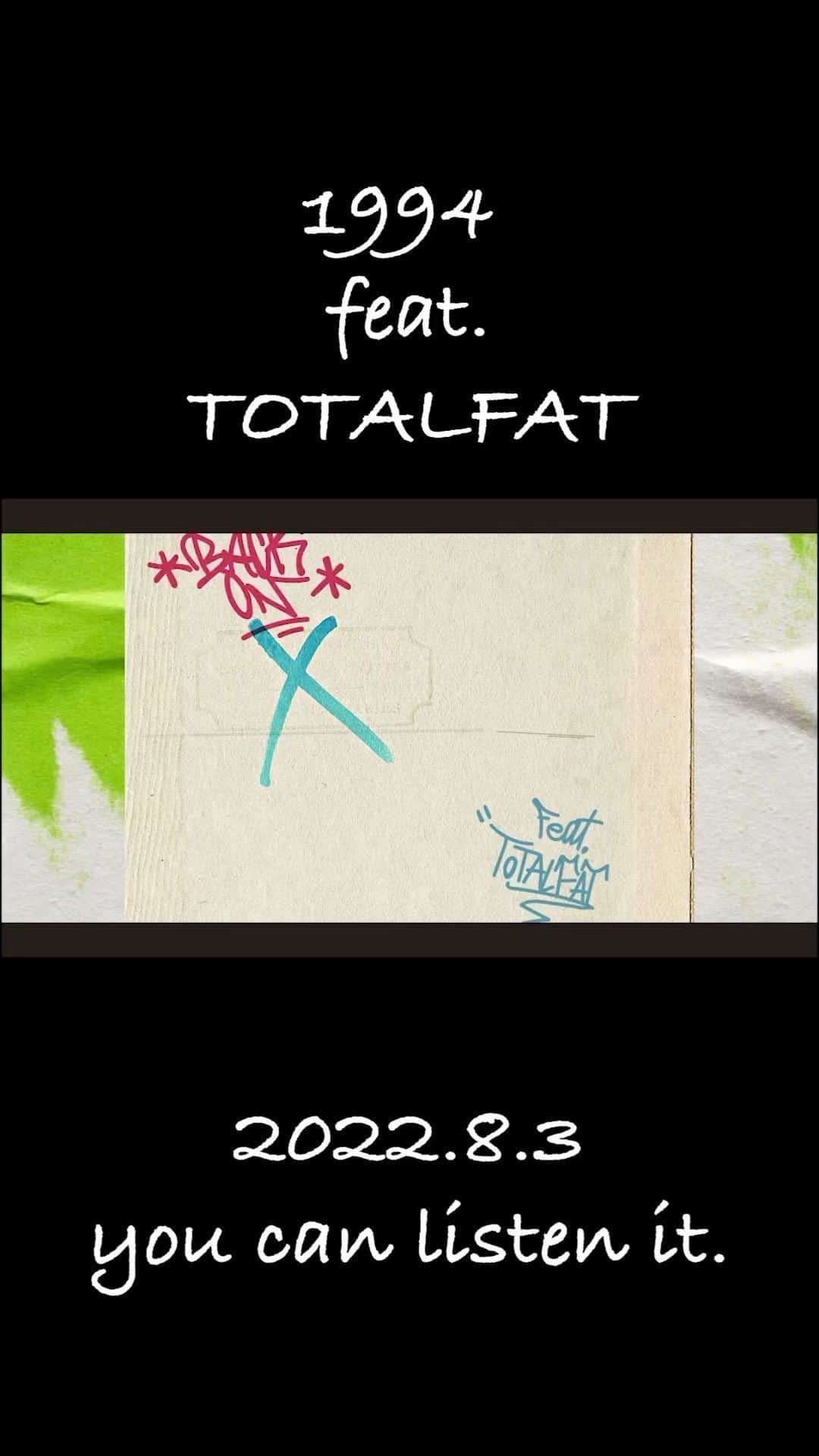 BACK-ONのインスタグラム：「🔥🔥RELEASE START🔥🔥 「1994 feat. TOTALFAT」  同世代のTOTALFAT。 共に同じ瞬間（トキ）を過ごした 仲間との渾身の一曲。  楽曲はこちらから👇✨ BACK-ON.lnk.to/1994feattotalf…  @TOTALFAT_crew × @info_backon  #1994feat #TOTALFAT  #BACKON #KENJI03 #TEEDA」