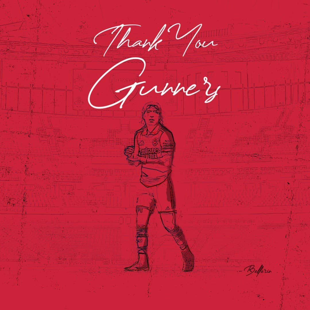 エクトル・ベジェリンのインスタグラム：「A message to you Gunners ❤️」