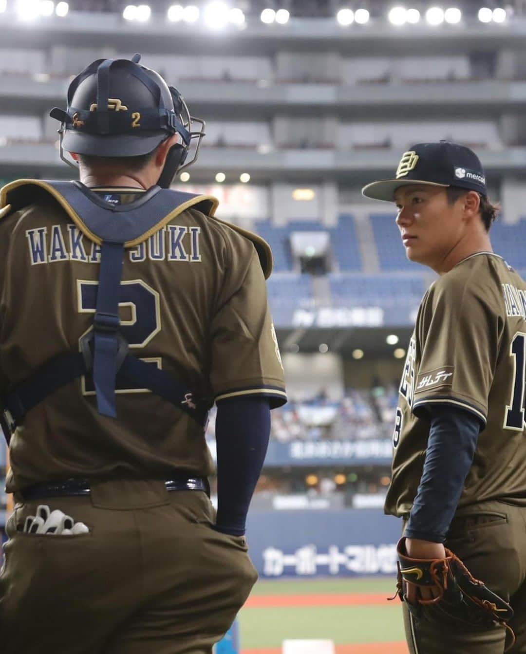 山本由伸のインスタグラム：「夏の陣⚔ 試合数が少なくなってきました 残りも全力で頑張ります！  #夏の陣 #オリックスバファローズ #若月健矢 #山本由伸」