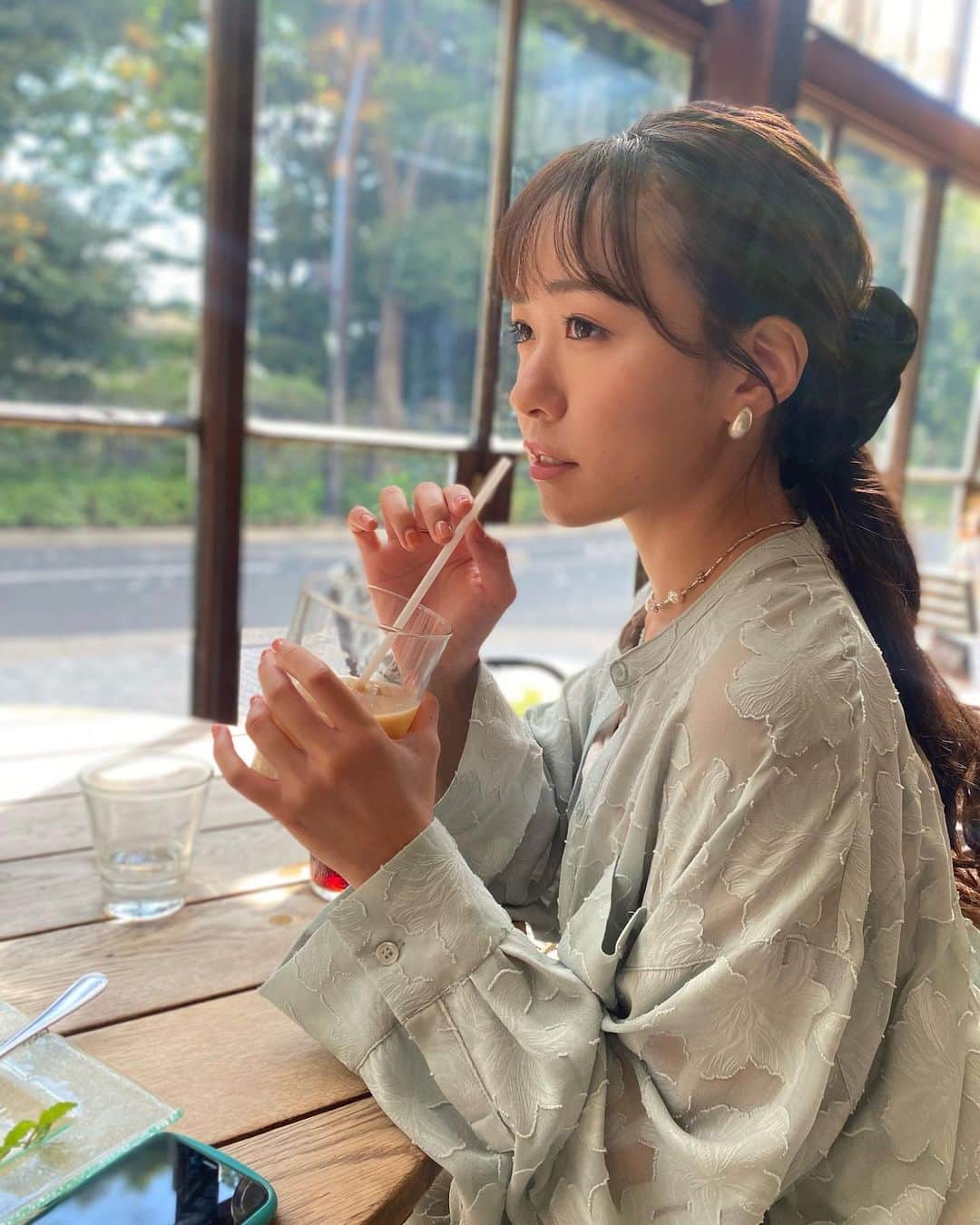 軽辺るかのインスタグラム：「まりあちゃんが撮ってくれた写真📸 おいしくてあっという間の時間でした♡ @gn___maria」