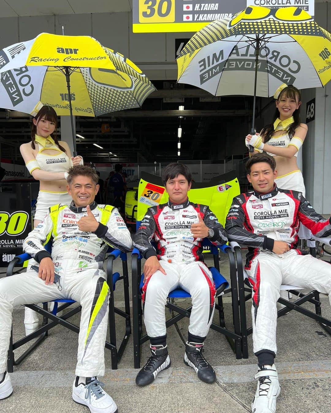 鈴木ちひろのインスタグラム：「⁡ ⁡ ⁡ SUPERGT Rd.5 鈴鹿サーキット お疲れ様でした！ ⁡ ⁡ 30号車は3位で表彰台でした！ 21番手からの怒涛の追い上げ、本当にすごかったです😭😭 ⁡ チームの地元である鈴鹿で、初の表彰台本当に嬉しいです！！ ⁡ たくさんの応援ありがとうございました📣 ⁡ ⁡ 次戦は9/17.18の菅生です！ グリッドボード担当します！ 残り3戦😭次戦もaprレーシングへの熱い応援よろしくお願いします💓  #supergt  #スーパーgt  #レースクイーン」