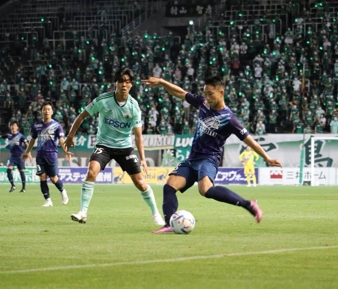 渡辺悠雅のインスタグラム：「vs 松本山雅FC 0-1 最高の声出し応援でした！！ 声援に応えられるよう必ず結果で示します。 切り替えてまた良い準備します。 #kamatamare」