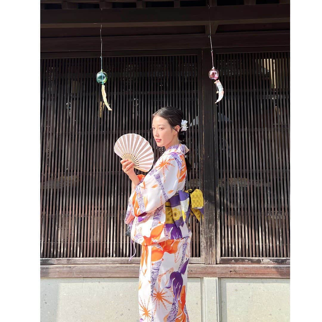 松井りなさんのインスタグラム写真 - (松井りなInstagram)「🎐👘🫧 .  夏の終わりを感じる今日この頃。」8月30日 18時13分 - rina_m1116