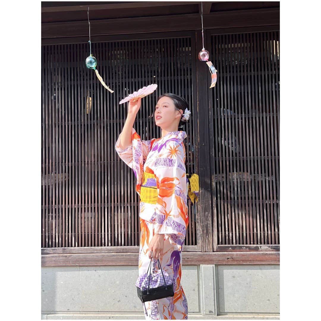 松井りなさんのインスタグラム写真 - (松井りなInstagram)「🎐👘🫧 .  夏の終わりを感じる今日この頃。」8月30日 18時13分 - rina_m1116