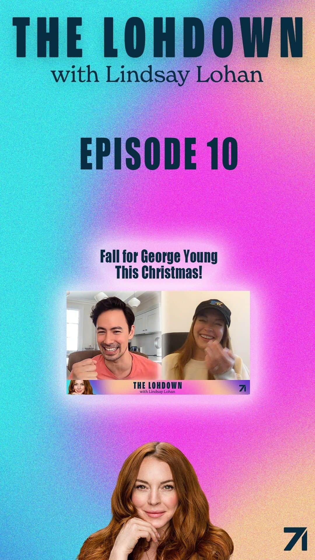 リンジー・ローハンのインスタグラム：「Fall for George Young This Christmas!  This week I chat with my hilariously charming costar, George Young, from my upcoming movie, Falling for Christmas. We reminisce about our time on set together, reveal our dream coworkers, and reflect on the importance of balancing career and family.  "Rumors" performed by Lindsay Lohan. (C) 2004 Casablanca Music, LLC; Universal Music Group; Sony Music Publishing  @instageorgey  @studio71us  #thelohdown #lindsaylohan」