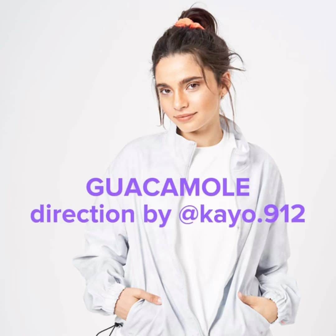 GUACAMOLEのインスタグラム：「GUACAMOLE × KAYO 　　　　　　　　　 direction by @kayo.912 💜 "スポーツウェア”  8/31(wed) 受注スタート！！  便利な機能性とスタイリングを楽しめるラインナップ！ Tシャツ、レギンス、トラックジャケットなど6アイテムを展開」