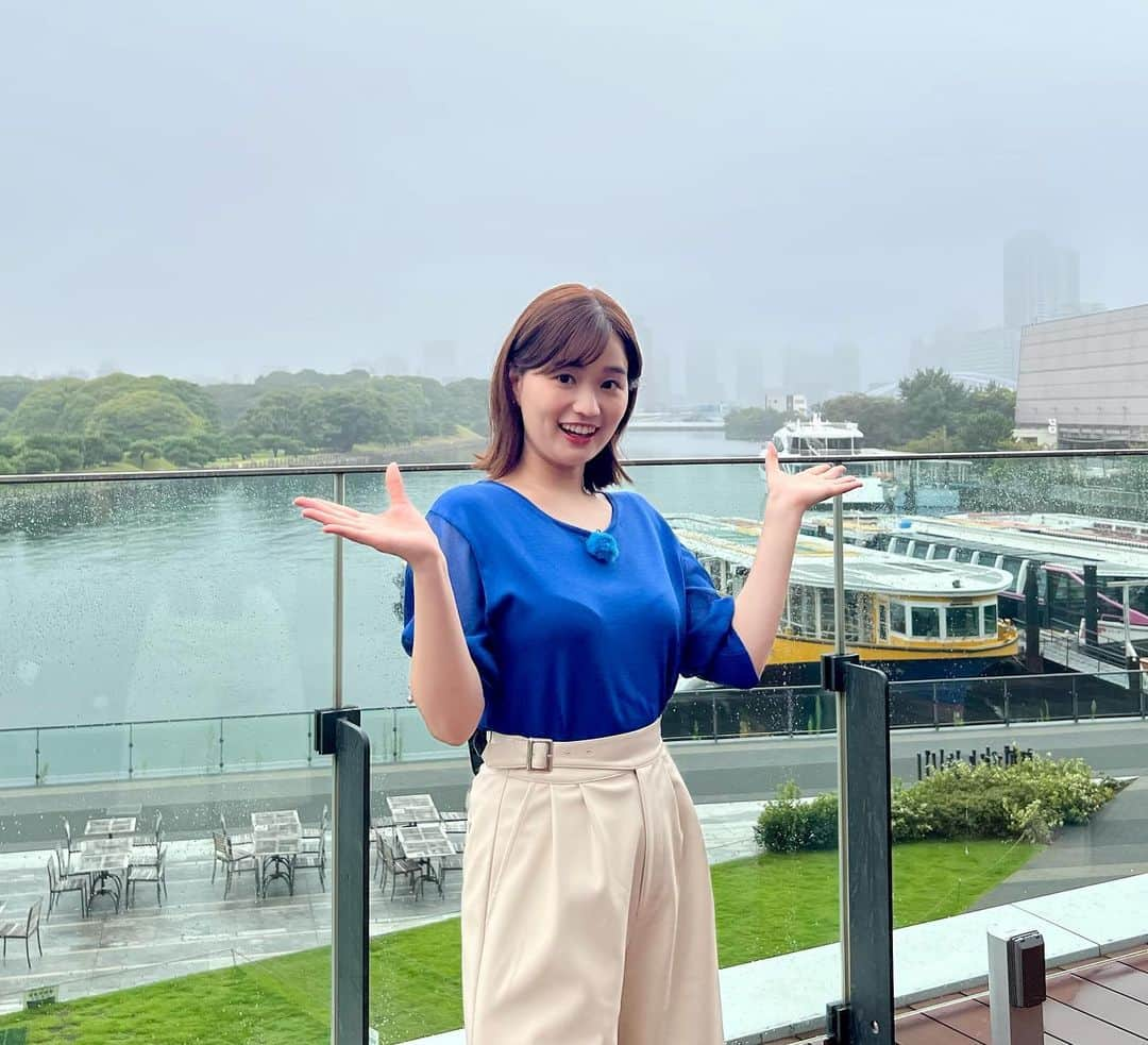 篠原梨菜さんのインスタグラム写真 - (篠原梨菜Instagram)「今朝の竹芝は湿った空気がまとわりつくような蒸し暑さでした！ 日中は暑かったですね🌞  トップス：grove パンツ：THE SHOP TK #thetime_tbs #お天気 #ウォーターズ竹芝 #tbs」8月31日 16時14分 - shinorinatbs