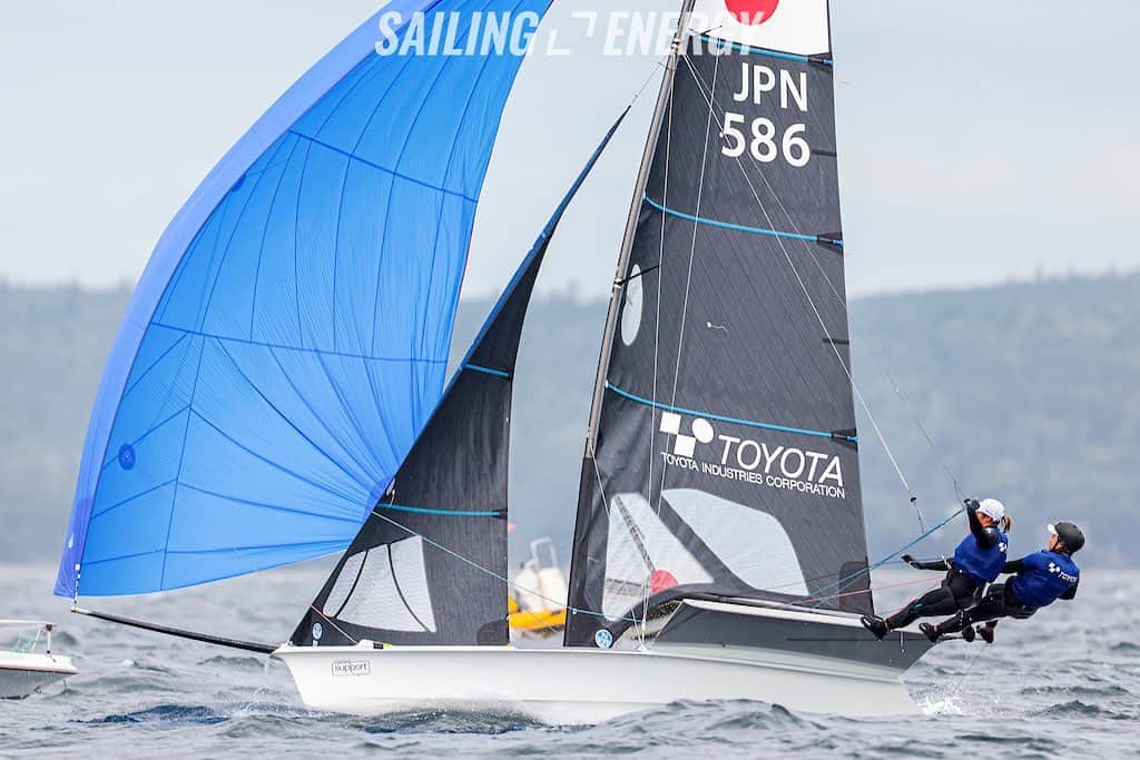 田中美紗樹のインスタグラム：「The first day was a hard day. I can feel the response. I want to prove it in the results tomorrow. #49erfx #49erfxsailing #49erworlds2022 #jpn586」