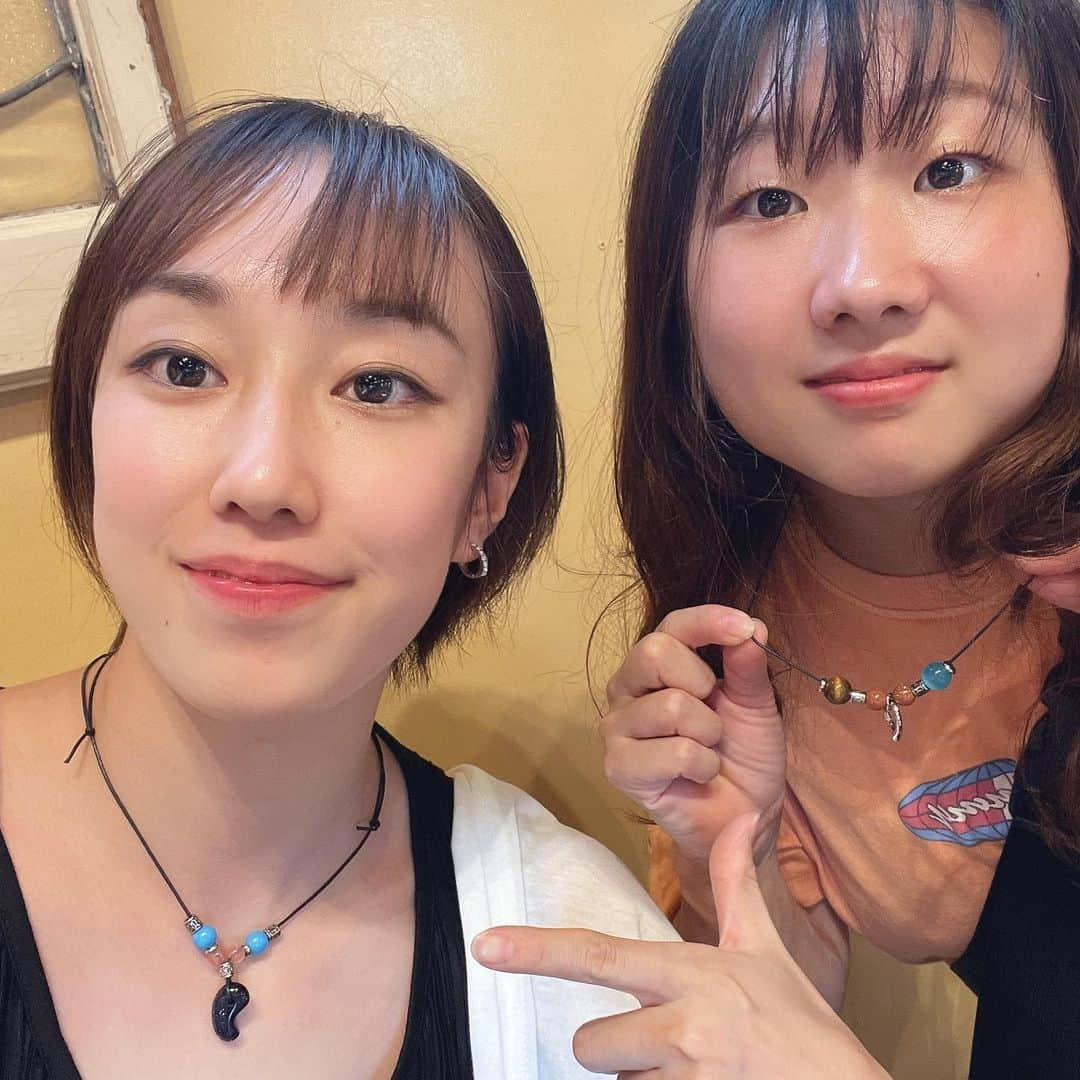 梶田凪さんのインスタグラム写真 - (梶田凪Instagram)「・ ・ ・ ・ Summer vacation②  河口湖観光 →スワンに乗って →ほうとう食べて →アクセサリー作って @ishikorokan_kawaguchiko   →おうちでチヂミ&焼肉🥩 →フルーツサンド作り  涙が出る程笑った1日でした🤣 長年山梨にいましたが、改めて山梨の魅力を感じることができました☺️  #山梨満喫  #河口湖 #スワン #ほうとう不動  #シャインマスカット #フルーツサンド #リフレッシュ」9月1日 22時35分 - nagi_kajita