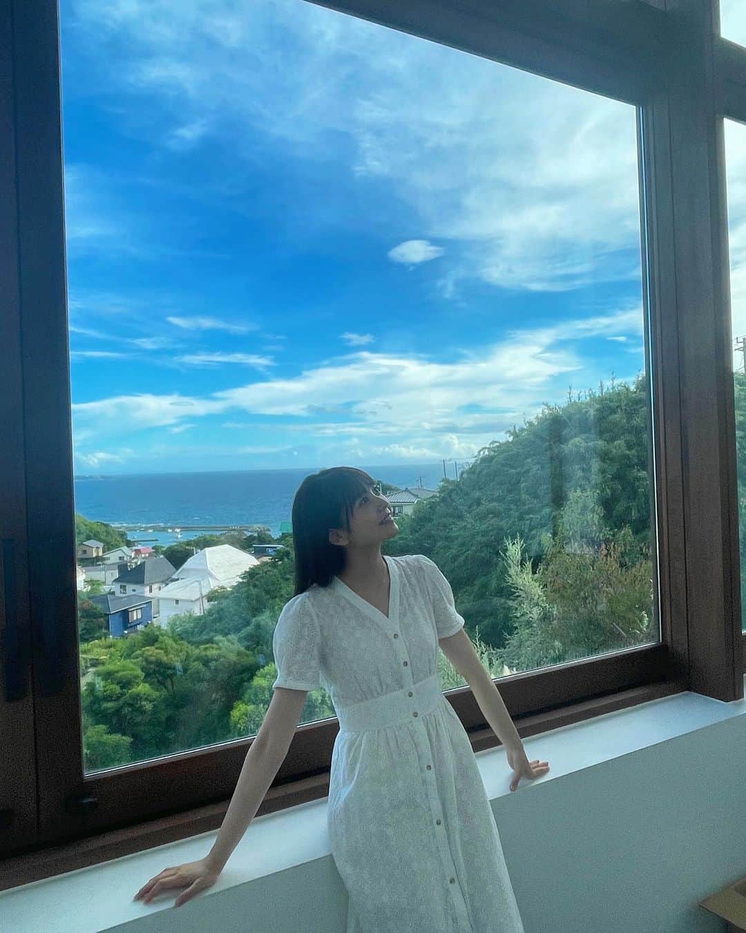 武田雛歩のインスタグラム：「逗子で撮影！ 景色綺麗だった！！」