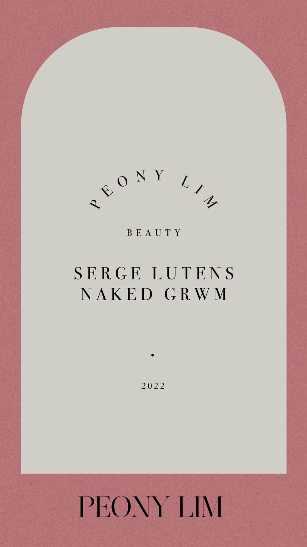ペオニー・リムのインスタグラム：「@sergelutens naked skin look #grwm.  Products used in order… @skinlaundry hydrating facial sheet @shiseido future solution lx infinite treatment primer @sergelutens concealer, compact foundation O20, blusher due D1 @jonesroadbeauty the lip tint, just peachy and pretty Includes press samples  #peonylimbeauty」