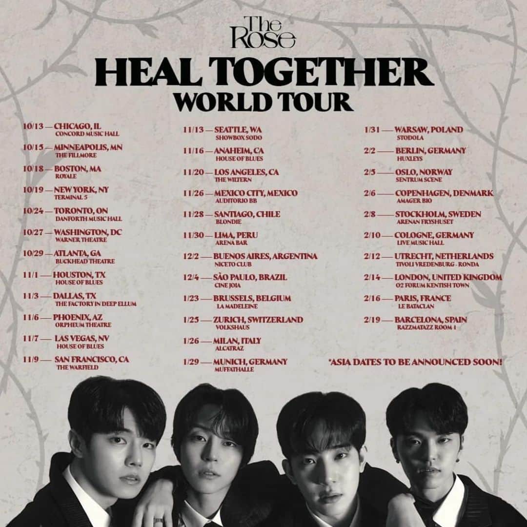 Far East Movementさんのインスタグラム写真 - (Far East MovementInstagram)「🌐 @billboard Officially announcing @official_therose Heal Together World Tour, Heal album and label partnership with @transparentfeed , this album and tour is one to watch !」8月9日 11時47分 - fareastmovement