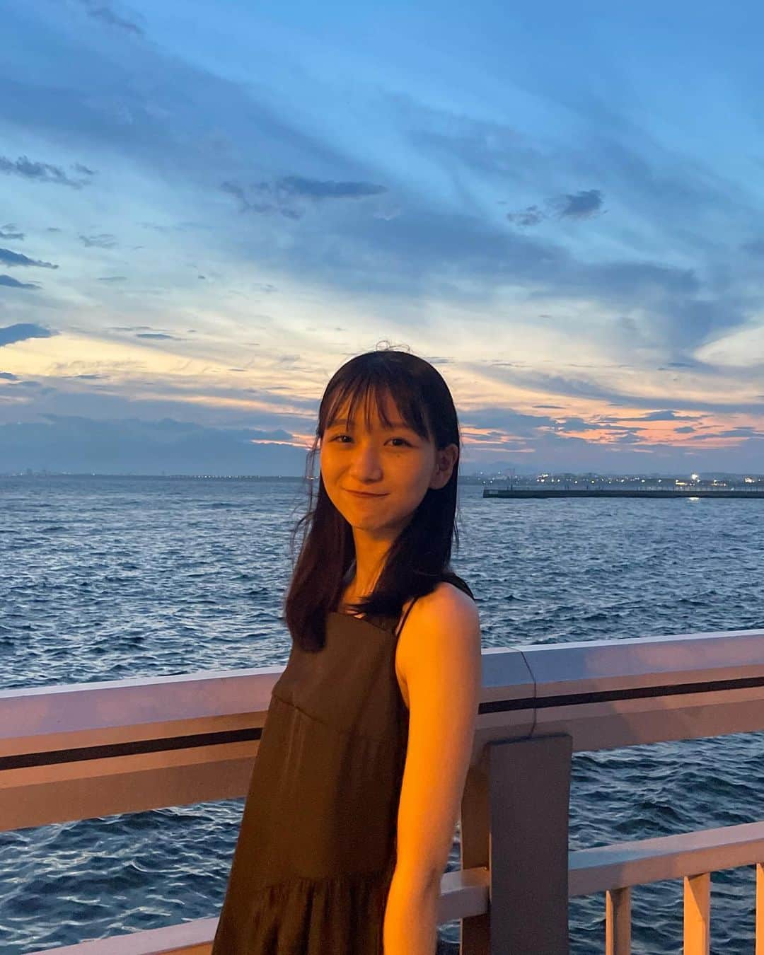 杉本愛里のインスタグラム：「夏の夜好き~」