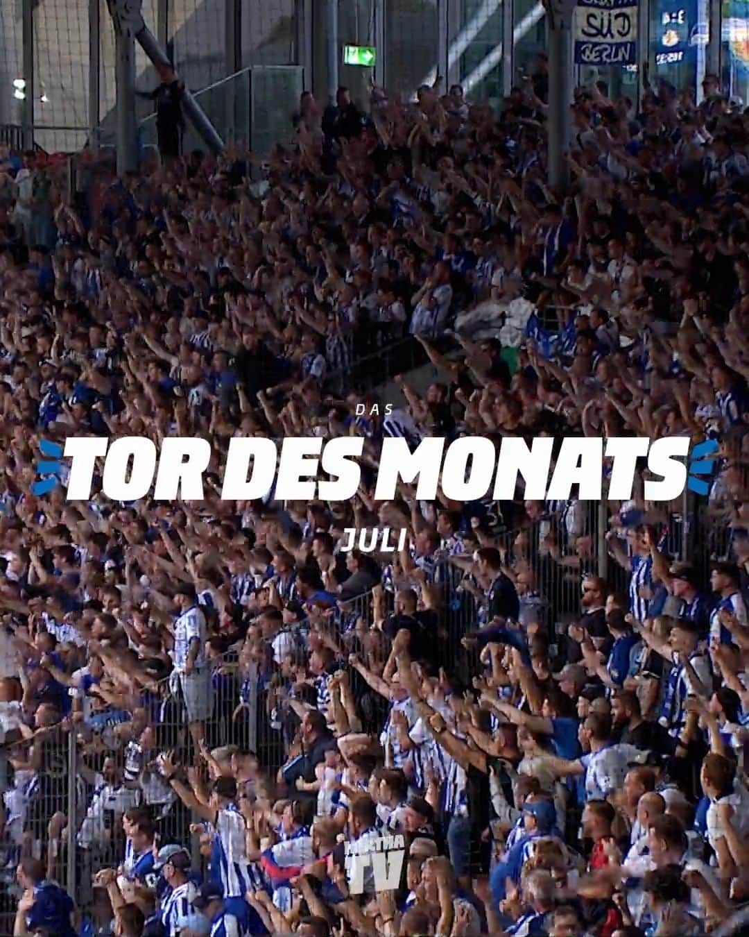 ヘルタ・ベルリンのインスタグラム：「Unser Partner @betway_de präsentiert euch die Kandidaten zum Tor des Monats Juli. 🔵⚪️  Derry, Dodi oder Davie? Welcher Treffer ist euer Favorit? Jetzt in den Kommentaren abstimmen! . . #GemeinsamHertha #HaHoHe #HerthaBSC」