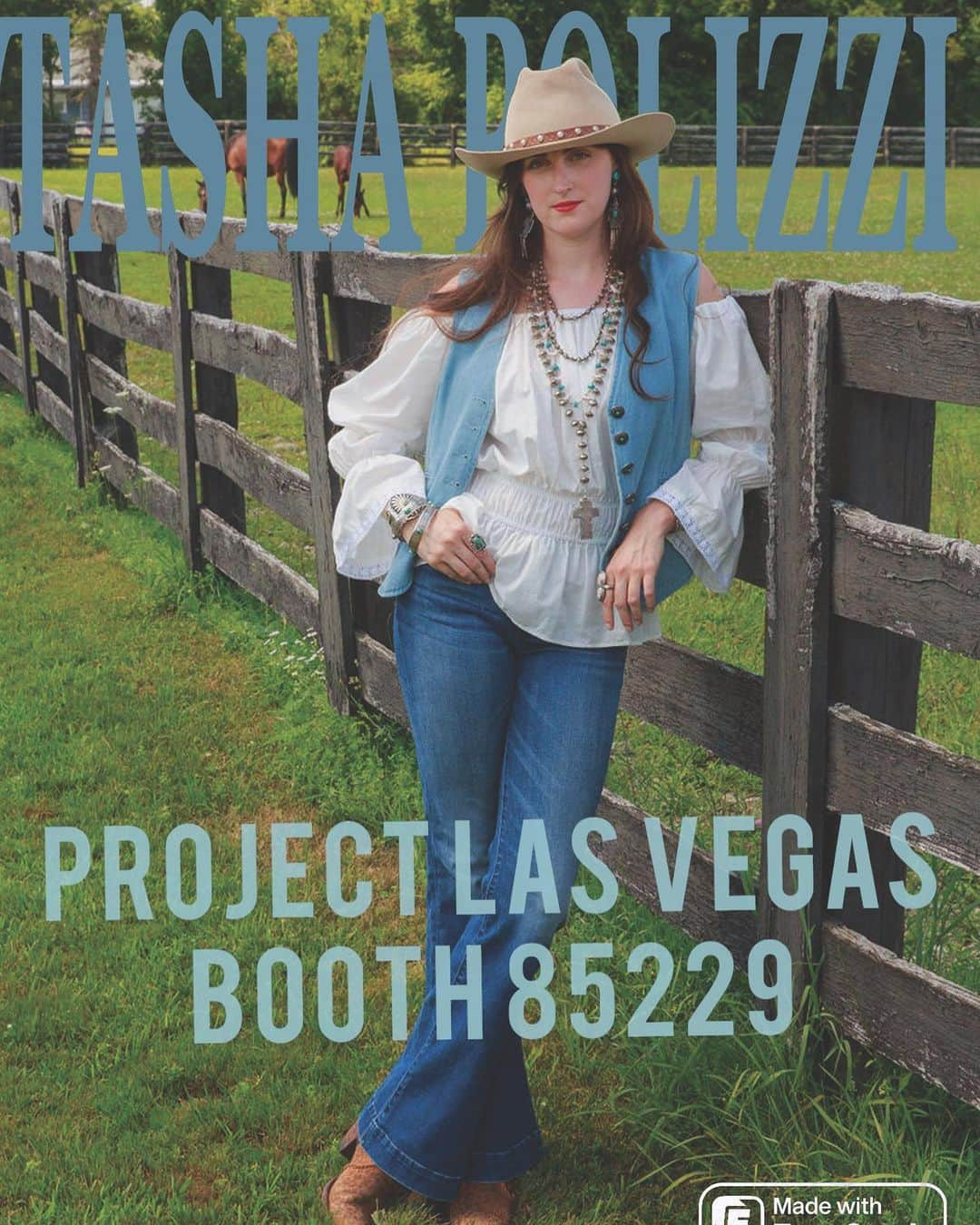 ターシャポリッツィのインスタグラム：「If you’re in Vegas, stop by our booth (85229) @projectshow to see our new Spring 23 line! We know you’ll love it!」