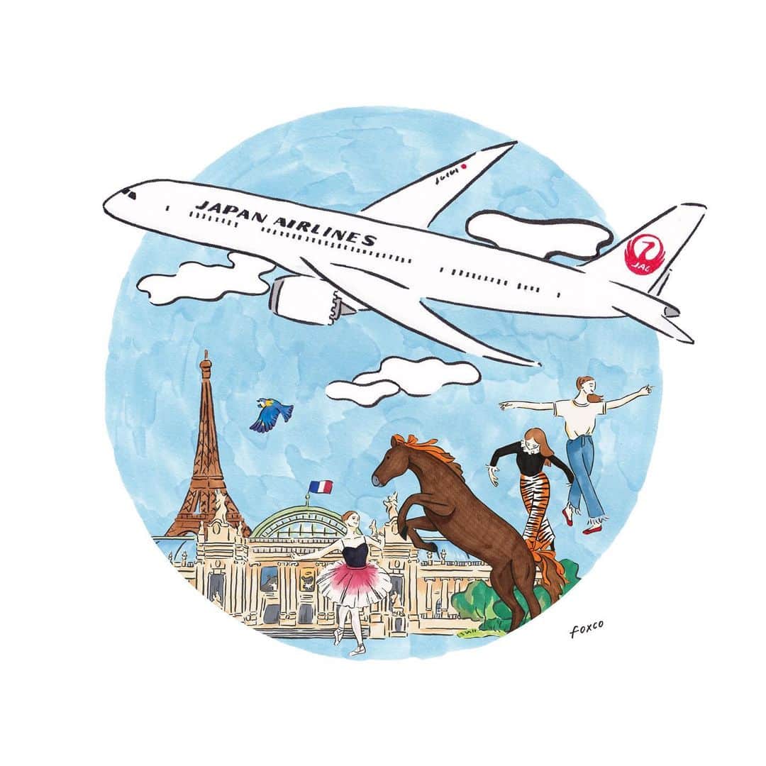 のインスタグラム：「(*画質が荒かったので投稿しなおさせてください!😫)  お仕事で久々にフランスに行ってきました🇫🇷飛行機に乗れな時期もJALカードを使うたびに「今どれくらいマイルがたまっているかな」と旅の妄想をしています✈︎ #AD #JALカード」