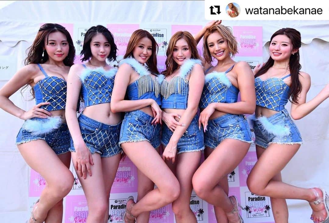 CYBERJAPAN Staffのインスタグラム：「昼間のイベント @paradise_beach_runway_official  @watanabekanae ここ最近ずうーっと一緒に過ごしてるメンバー❣️ ハードスケジュールでも高め合っていつでも笑顔と爆笑🤣💗 今日も昼から夜まで盛り沢山でしたが、ほんっとうに楽しい一日で、あっとゆうまで幸せでした🫶❤️‍🔥 関わってくださった皆様、ありがとうございました&お疲れ様でした！❤️ #cyberjapan #サイバージャパン」