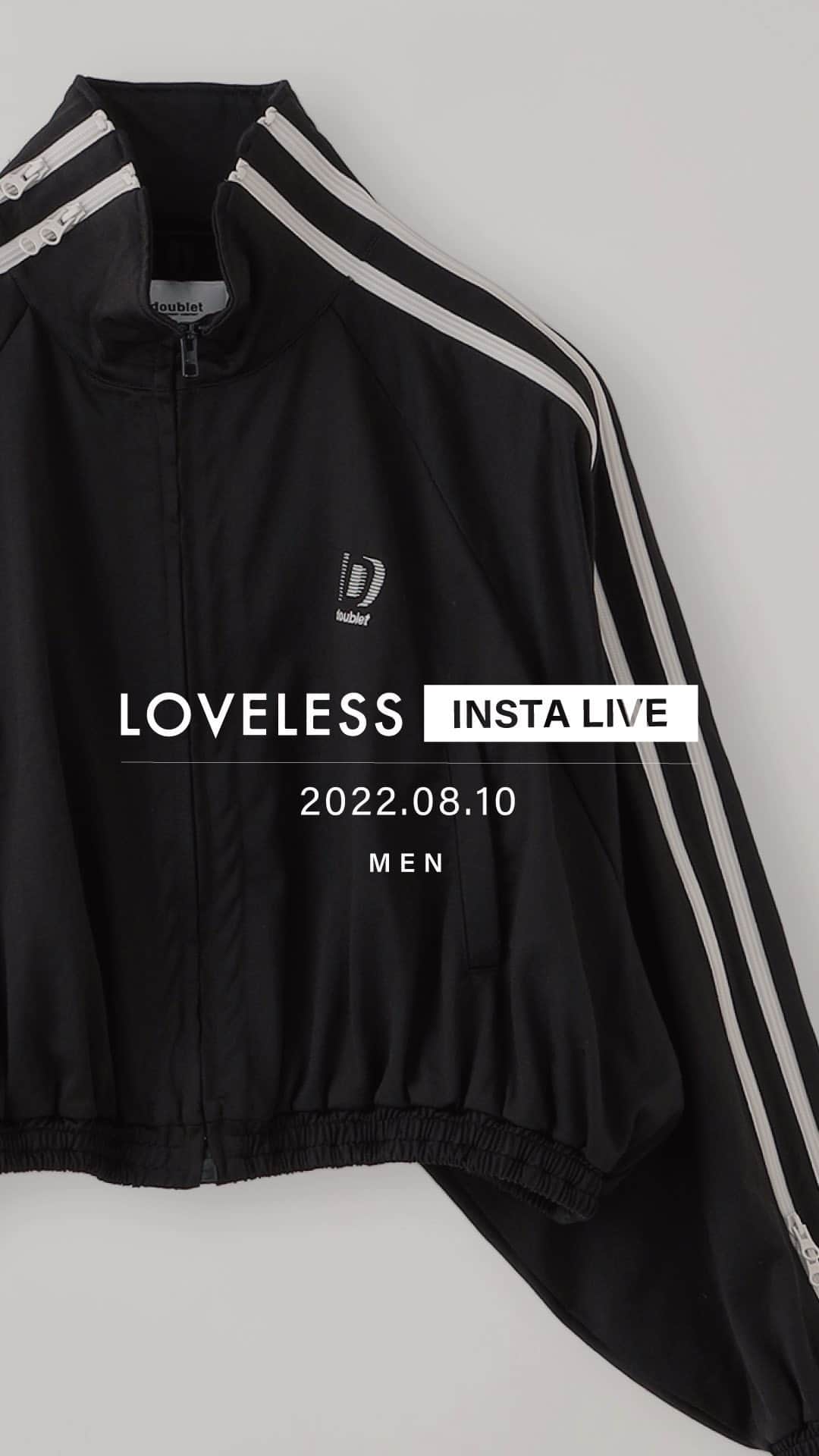 LOVELESS/GUILD PRIME 公式アカウントのインスタグラム：「doublet 22AW 8.11 Thu. 2nd delivery release  シグネチャーとも言えるトラックジャケット、パンツがファスナーディティールを加えて登場するほか、ぬいぐるみのような素材感のジャケット、パンツなどダブレットらしい素材使いやデザインが光るラインナップ。」