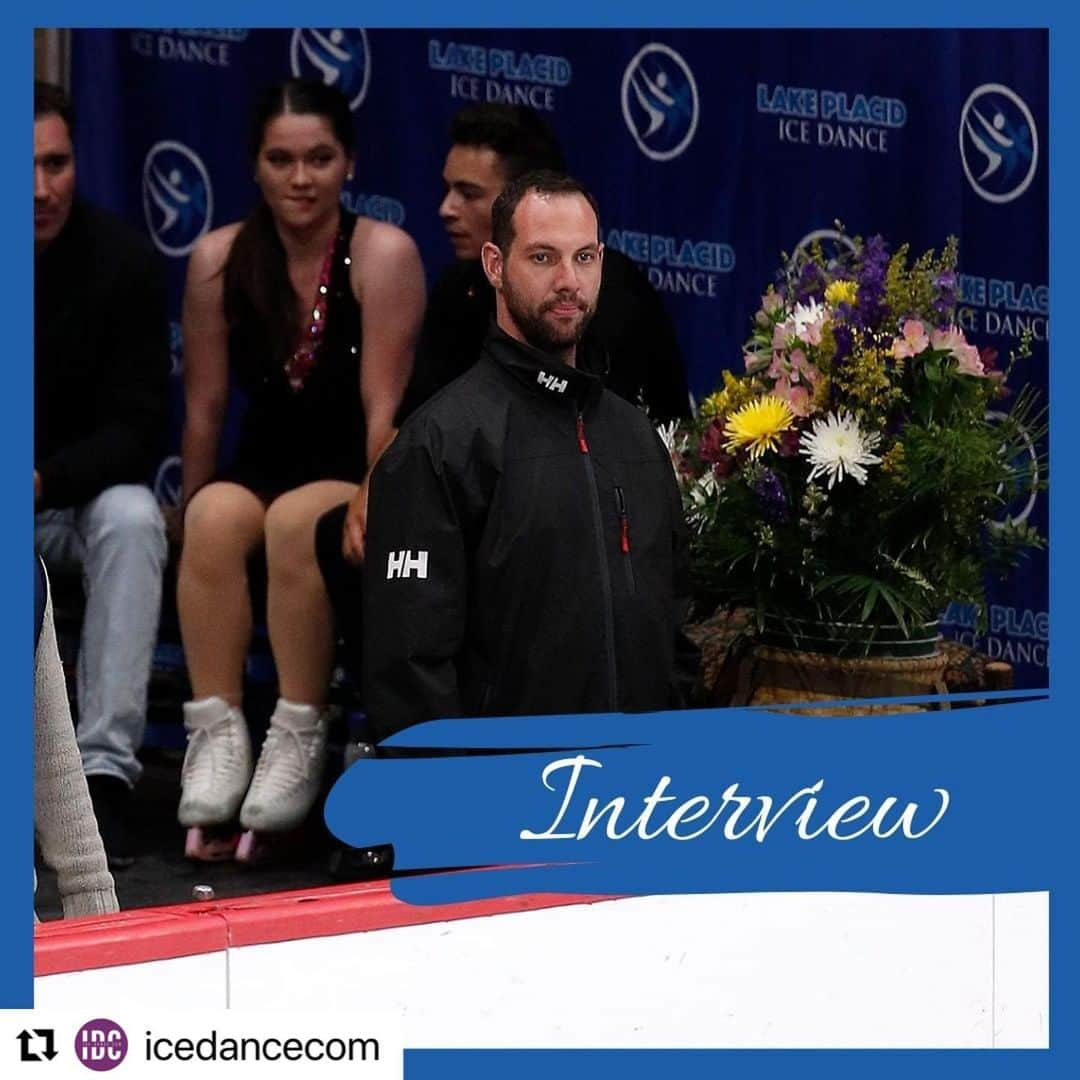 サイモン・シュナピアのインスタグラム：「Honored to be back in the ice dance world. Thrilled for new opportunities and challenges!   #Repost @icedancecom with @use.repost ・・・ While we were in Lake Placid, Gina interviewed @simonshnapir who is now working with ice dance teams at the Skating Club of Boston. Check out the article over at IDC!」