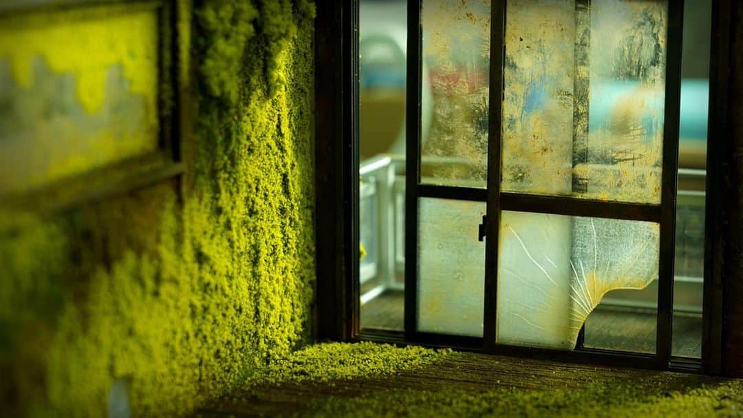 ohanaさんのインスタグラム写真 - (ohanaInstagram)「汚いのに綺麗な部屋。  こんな部屋に住みたいけど住みたくない…。  苔むした絨毯、結構お気に入り👷‍♂️  #ミニチュア #miniature #ドールハウス #dollhouse #苔 #moss」8月11日 16時28分 - hanabira_kobo